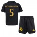 Tanie Strój piłkarski Real Madrid Jude Bellingham #5 Koszulka Trzeciej dla dziecięce 2023-24 Krótkie Rękawy (+ szorty)